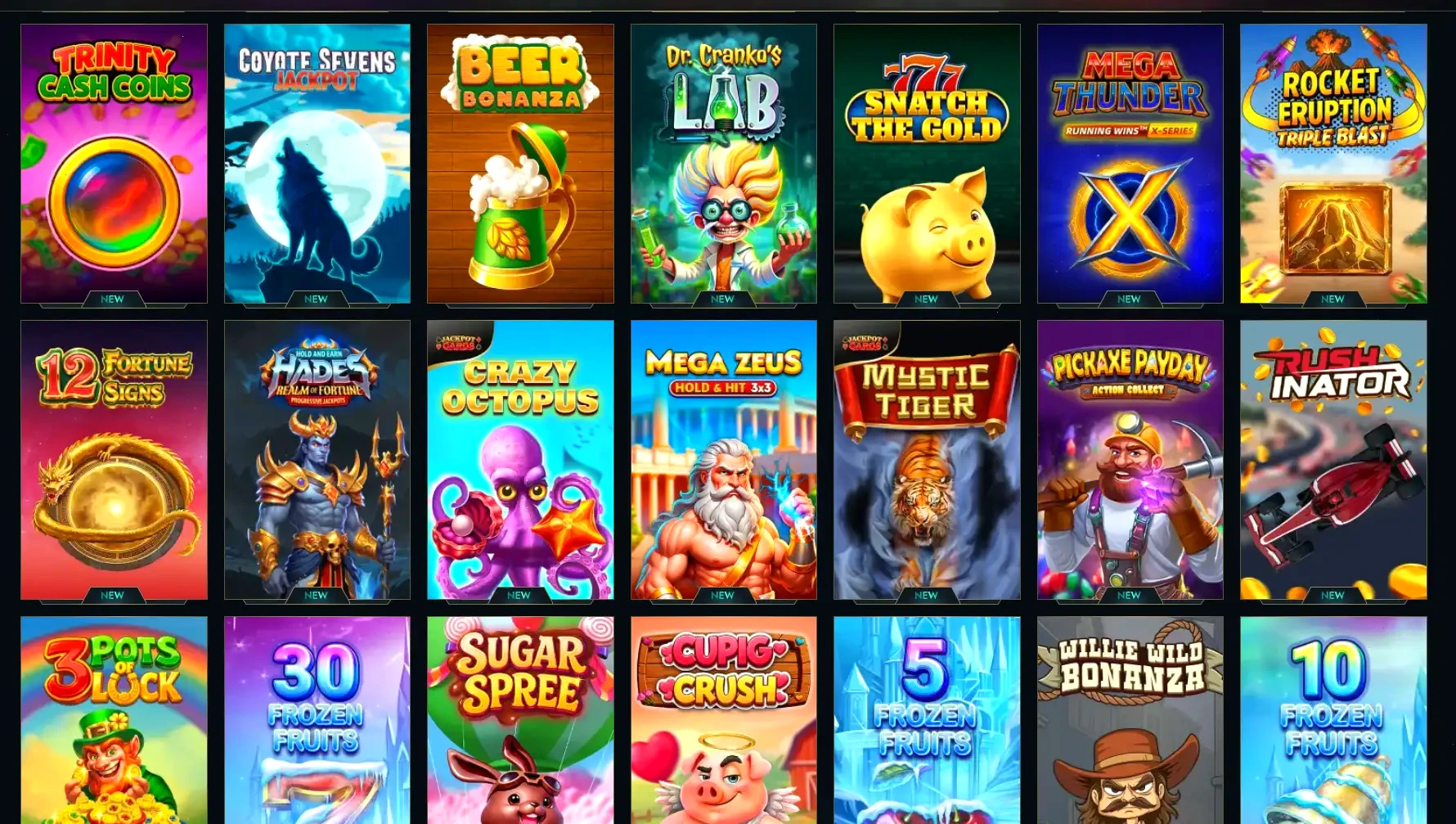 Interface de l'application mobile Donbet avec slots et live casino